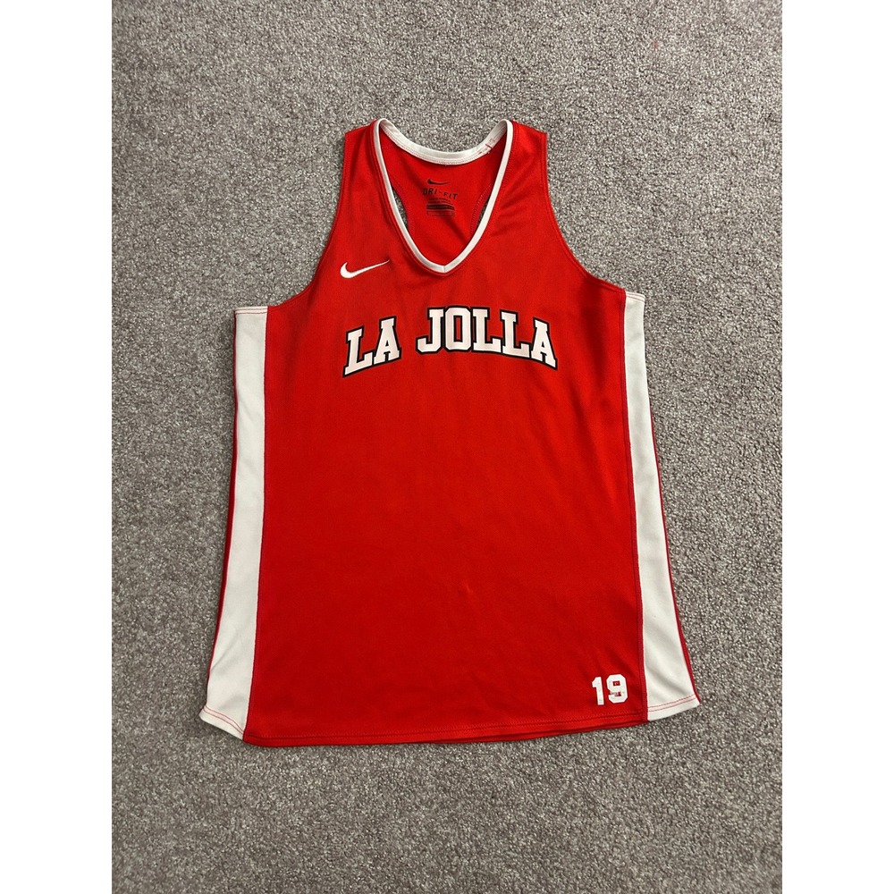 Nike La Jolla Jersey‎ Tank Womens Small Red Excellent Dri-FIT Racerback 19